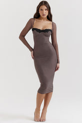 smoke corset dress