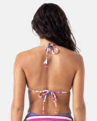 Sunset Swells Tiki Triangle Bikini Top
