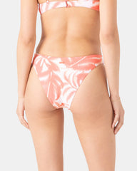 Palm Haze Knotted Scoop Cheeky Bikini Bottom