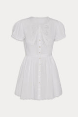 Ivy Cotton Mini Dress - White