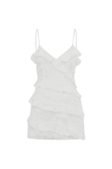 AISHA MINI DRESS - WHITE