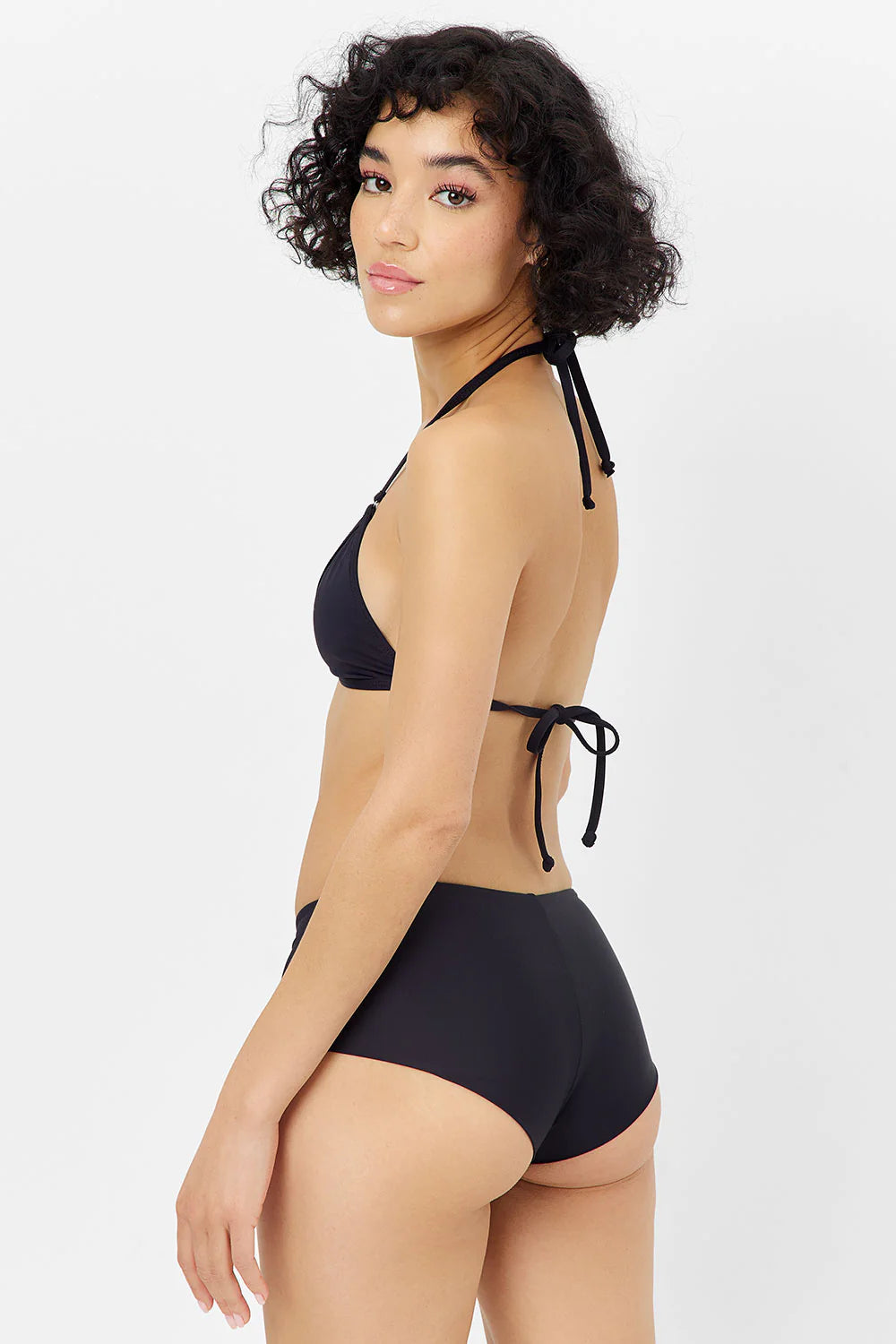 Lisa Full Coverage Bikini Bottom - Black