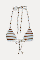 Nick Triangle Striped Bikini Top - Verona Stripe
