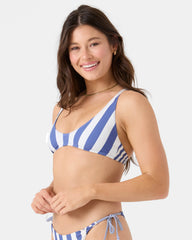 Stripe Out Scoop Bralette Bikini Top