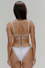 Luna Eyelet Bikini Top - Spring Cloud