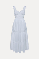 Eden Ruffle Maxi Dress - White