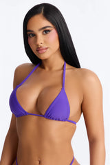 Maui Mix And Match Micro Triangle Bikini Top - Violet