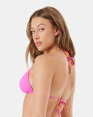 Island Time Reversible Mini Tiki Triangle Bikini Top