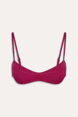 Lane Skimpy Bandeau Bikini Top - Vino