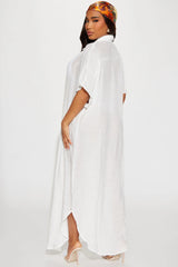 Lazy Summer Daze Cover Up Dress - White