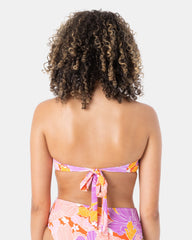 Bell Bottom Blooms Ring Bandeau Bikini Top