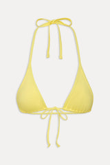 Paradise Micro Halter Bikini Top - Yellow Iris