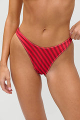 x JENNIE Dove Shine Bikini Bottom - Spring Stripe
