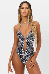 Amanda Floral One Piece Swimsuit - Floral Burn Out