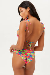 Foxy String Bandeau Bikini Top - Groovy
