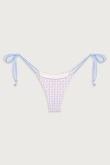 Divine Plaid Skimpy Bikini Bottom - Rose Picnic
