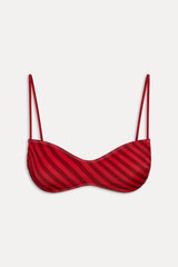 x JENNIE Magnolia Shine Bikini Top - Spring Stripe
