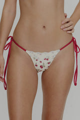 Divine Skimpy String Bikini Bottom - Strawberry Field