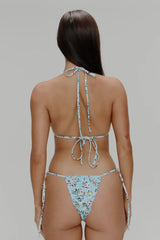 Tidal Skimpy Triangle Bikini Top - Pastel Peony