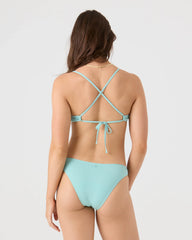 SD Beach Classics Short Sleeve Athletic Triangle Bikini Top