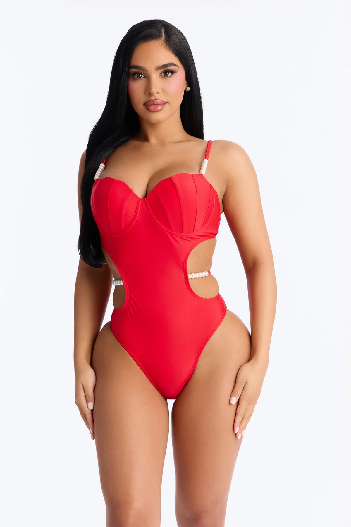 Summer Forever 1 Piece Swimsuit - Red