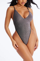 Getting Lost Together 1 Piece Swimsuit - Black