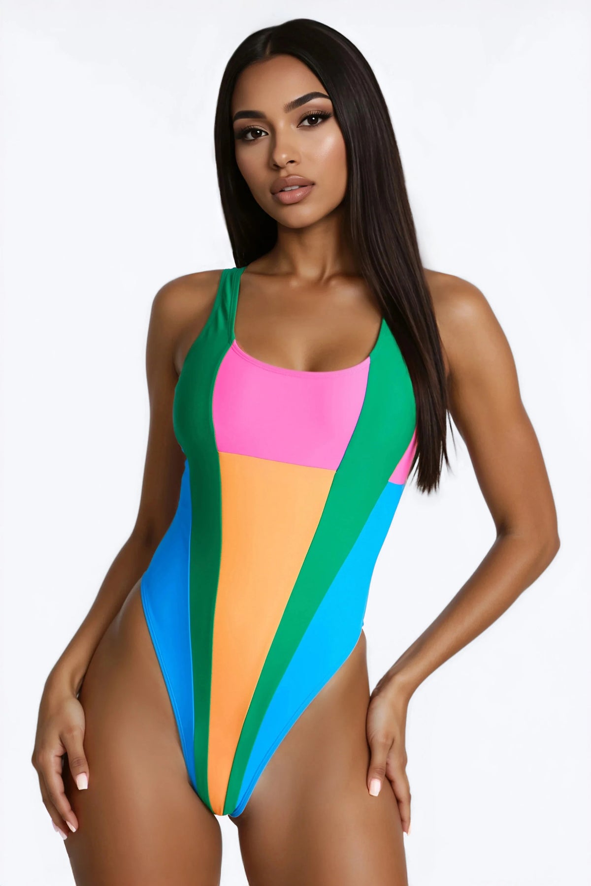 Manhattan Beach Moment 1 Piece Swimsuit - Multi Color