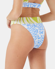 Bali Breaks Banded High Leg Cheeky Bikini Bottom