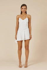 ODEZA MINI DRESS - WHITE