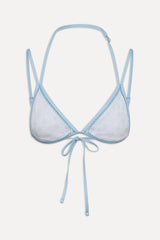 Luna Eyelet Bikini Top - Spring Cloud