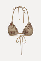 x BELLA HADID Nick Triangle Bikini Top - Desert Rose