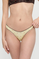 Full Moon Reversible Shine Bikini Bottom - Honey Bug