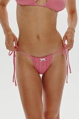Tia Skimpy Bikini Bottom - Ladybug Gingham