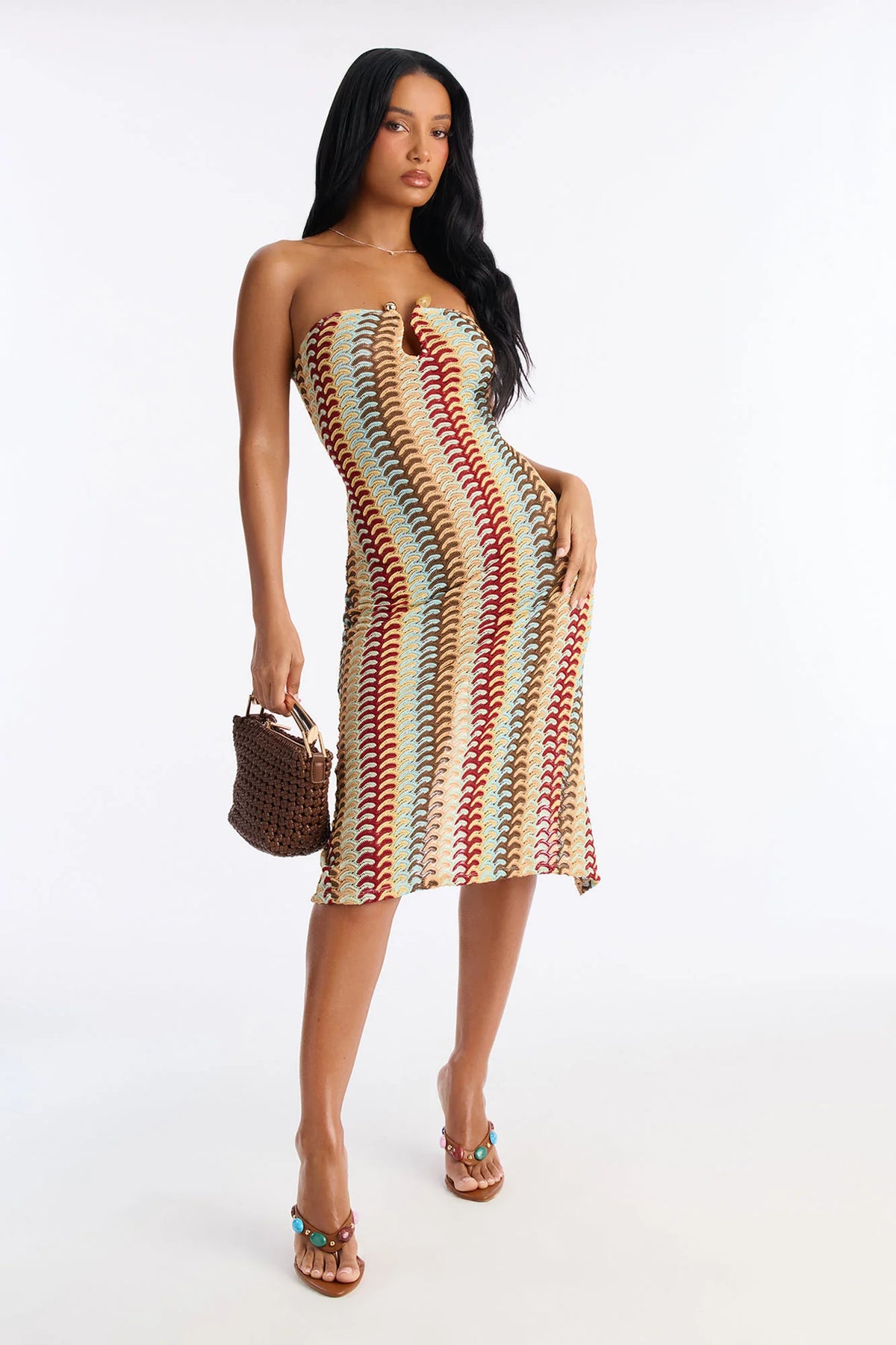 Trisha Coverup Dress - Multi Color