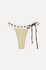Lacey Micro Bikini Bottom - Lemon Dot