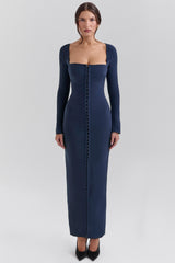 midnight bodycon maxi dress - sale