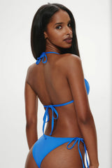 Micah Halter Bikini Top - Lake Blue