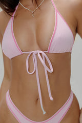 Paradise Halter Bikini Top - Strawberries & Cream