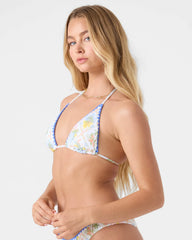 Catch My Drift Tiki Triangle Bikini Top