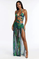 Always Worth It Bikini And Sarong - Green