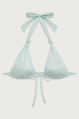 Kealy Shine Halter Bikini Top - Pistachio