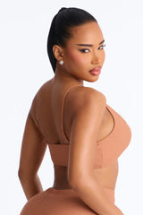Maui Mix And Match Tank Bikini Top - Brown