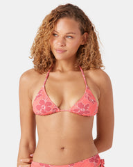 Garden Twirl Tiki Triangle Bikini Top