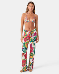 Beach Blossom Tie Front Cover Up Pant