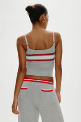 Barrymore Knit Tank Top - Mochi Stripe