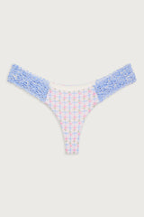 Tanner Plaid Cheeky Bikini Bottom - Rose Picnic