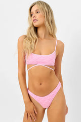 Waco Bralette Bikini Top - Baby Pink
