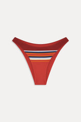 Dove Striped Bikini Bottom - Sandstone