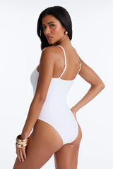 Dancing With You 1pc Swimsuit - White