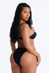 Beach Club Chain Underwire 2 Piece Bikini - Black